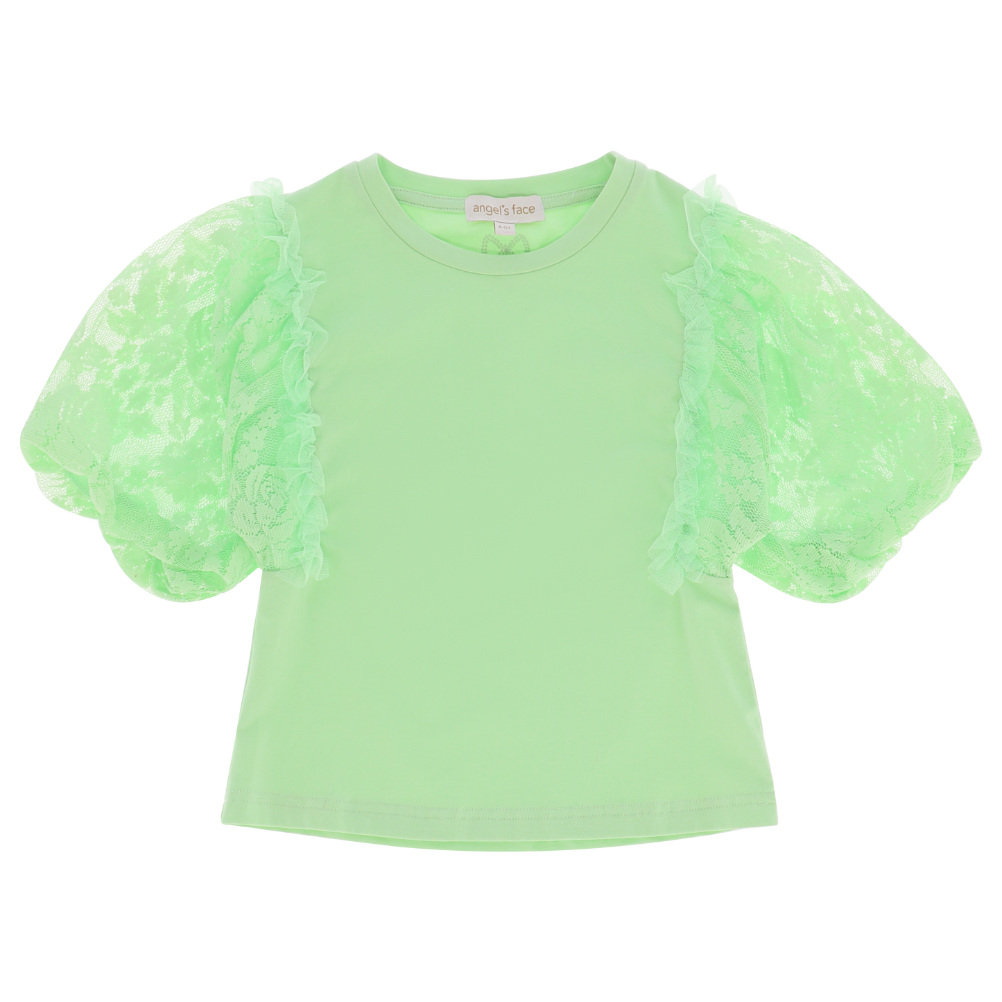 Vivian Lace Sleeve Top Green