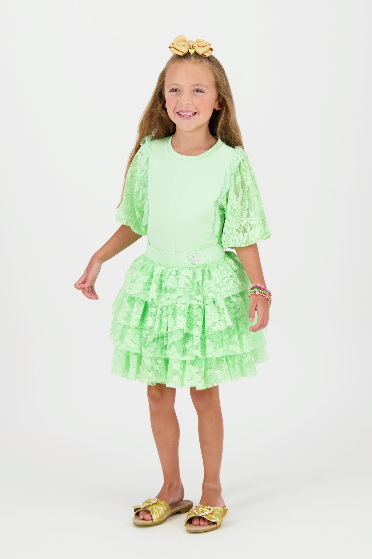Abbie Lace Skirt Green