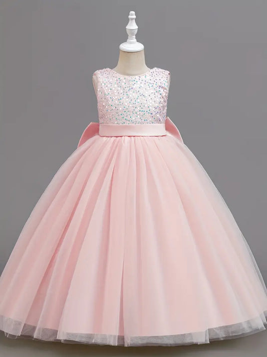 Long Princess Dress Light Pink