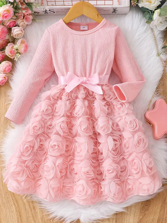 Casual Rose Dress Pink