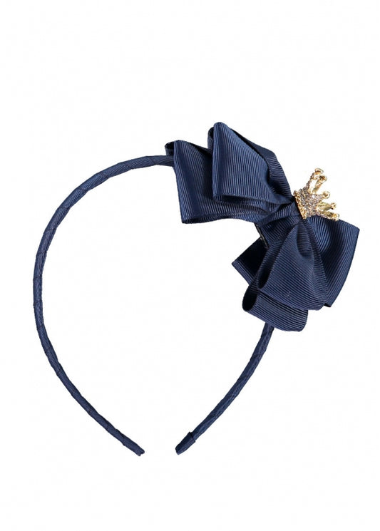 Crown Headband Navy