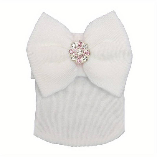 Baby Knitted Tire Cap White